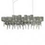 SPSPIL26GRCR12V Lustre rectangulaire 26 Lumieres Gris - SPILLRAY AXO Light