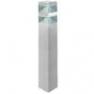 DEC/PL60-ET Borne exterieure LED L Alu - PYRAMIDE Lumihome