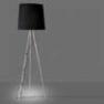 2270/NE Lampadaire Alu/Noir - EVA Martinelli Luce