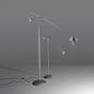 A015740 Lampadaire Nickel L - NESTORE Artemide