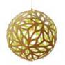Floral Bois Naturel/Lime O100cm Suspension Bois Naturel/Lime O100cm - FLORAL David Trubridge