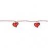 459.89 Guirlande Rouge 4,8m - ACRYLIC HEART Xmas Living Glass