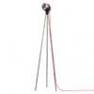 LED10295R Lampadaire LED Noir Cable Rouge - TRIPOD 180° Azimut Industries