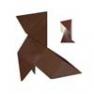 LEONIE Chocolat/ficelle Lampe Chocolat/ficelle - ORIGAMI LEONIE Nathalie Be