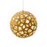 Coral Bois Naturel/Jaune O40cm Suspension Bois Naturel/Jaune O40cm - CORAL David Trubridge