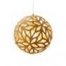 Floral Bois Naturel/Jaune O40cm Suspension Bois Naturel/Jaune O40cm - FLORAL David Trubridge