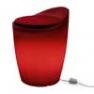 174502+1780216 Tabouret indoor Rouge + Coussin Rouge/Orange - OTTO Authentics