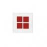 I404 V32 Tableau lumineux/Applique Blanc/Rouge - METALO 4 Dix Heures Dix