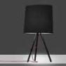 798/NE/NE Lampe a poser M Noir/Noir - EVA Martinelli Luce