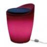 174543+1780643 Tabouret Indoor Rose + Coussin Bleu/Rose - OTTO Authentics