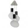 Lu3gccn Lustre 3 Lumieres Blanc/Noir - GRAND CARGO DesignHeure