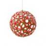 Coral Bois Naturel/Rouge O40cm Suspension Bois Naturel/Rouge O40cm - CORAL David Trubridge