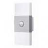 4008321998422 Applique Double Rectangle avec Detecteur Argent - NOXLITE LED WALL Osram