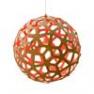 Coral Bois Naturel/Rose O80cm Suspension Bois Naturel/Rose O80cm - CORAL David Trubridge