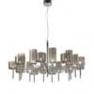 SPSPIL20GRCR12V Lustre rond 20 Lumieres Gris - SPILLRAY AXO Light