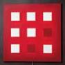 I409 V06 Tableau lumineux/Applique Rouge V06 - METALO 9 Dix Heures Dix