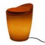 174616+1780216 Tabouret Outdoor Orange + Coussin Rouge/Orange - OTTO Authentics