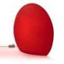 823502 Lampe a poser Exterieure M Rouge - EGGO Authentics
