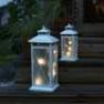 861-07 Lanterne LED 45 Exterieur Blanc - STALLIS Xmas Living Glass
