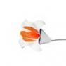LILIUM GEANT Blanc/orange Lampe Blanc/orange - LILIUM GEANT Nathalie Be