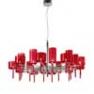 SPSPIL20RSCR12V Lustre rond 20 Lumieres Rouge - SPILLRAY AXO Light