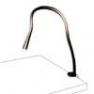 ACAM.000333 Lampe a pince 90 Cuir Chocolat - FLEXILED Contardi