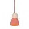 CWL A Rouge Suspension Beton Rouge/Bois - CEMENT WOOD LAMPS Specimen Editions