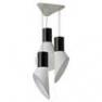 Lu3pccn Lustre 3 Lumieres Blanc/Noir - PETIT CARGO DesignHeure