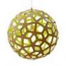 Coral Bois Naturel/Lime O100cm Suspension Bois Naturel/Lime O100cm - CORAL David Trubridge