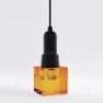 10721 AMB + 10727 Lampe a poser Carre Ambre - CRYSTALED Seletti
