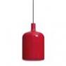 Suspension Bulb Rouge fil et plafonnier noir Suspension Rouge - LAMPE BULB Bob Design