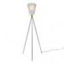 Oslo wood blue shade steel feet Lampadaire Chrome/Bleu - OSLO WOOD Northern Lighting