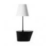 3621004700 + 862282500 Lampadaire Noir/Blanc - AMERICA Metalarte