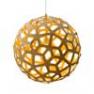 Coral Bois Naturel/Jaune O80cm Suspension Bois Naturel/Jaune O80cm - CORAL David Trubridge