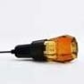 10725 AMB + 10727 Lampe a poser Hexagonale Ambre - CRYSTALED Seletti