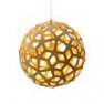 Coral Bois Naturel/Jaune O60cm Suspension Bois Naturel/Jaune O60cm - CORAL David Trubridge