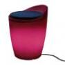 174643+1780643 Tabouret Outdoor Rose + Coussin Bleu/Rose - OTTO Authentics