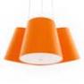 Cluster 3 shades orange/orange/orange Suspension 3 Abat-jours Orange - CLUSTER frauMaier