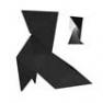 LEONIE Noir/blanc Lampe Noir/blanc - ORIGAMI LEONIE Nathalie Be