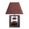 0133342 Lampe a poser Chocolat & Blanc - BALI Seynave