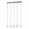 D57 A23 01 Suspension 5 diffuseurs Blanc - BELUGA Fabbian