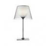F6263000 2 COLIS (F6264000 + F6280057) Lampe a poser Chrome & Transparent - KTRIBE T1 FLOS