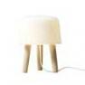 20403030 Lampe pied naturel/fil blanc - MILK & Tradition
