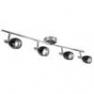 88156 noir Barre 4 Spots noir - FIFTIES Corep