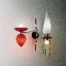 Artemide C130000 бра GIOCASTA PARETE 2 красно-бело-серебристый