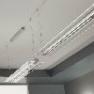 LINEAR 1 S125 серый прозрачный, подвесной светильник De Majo 0LINE0S12
