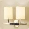 DANONA 2 LUCES 1223105 Матовый никель, бра Bover 1223105