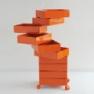 360 container 10 drawers orange (AC270 A)/orange 1658 C