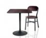 Pipe table black/dark wood (TV 1022 S)