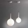 1052010A Artemide Decorative Castore подвес Castore Sospensione 35, белое стекло, выс 83-233см,